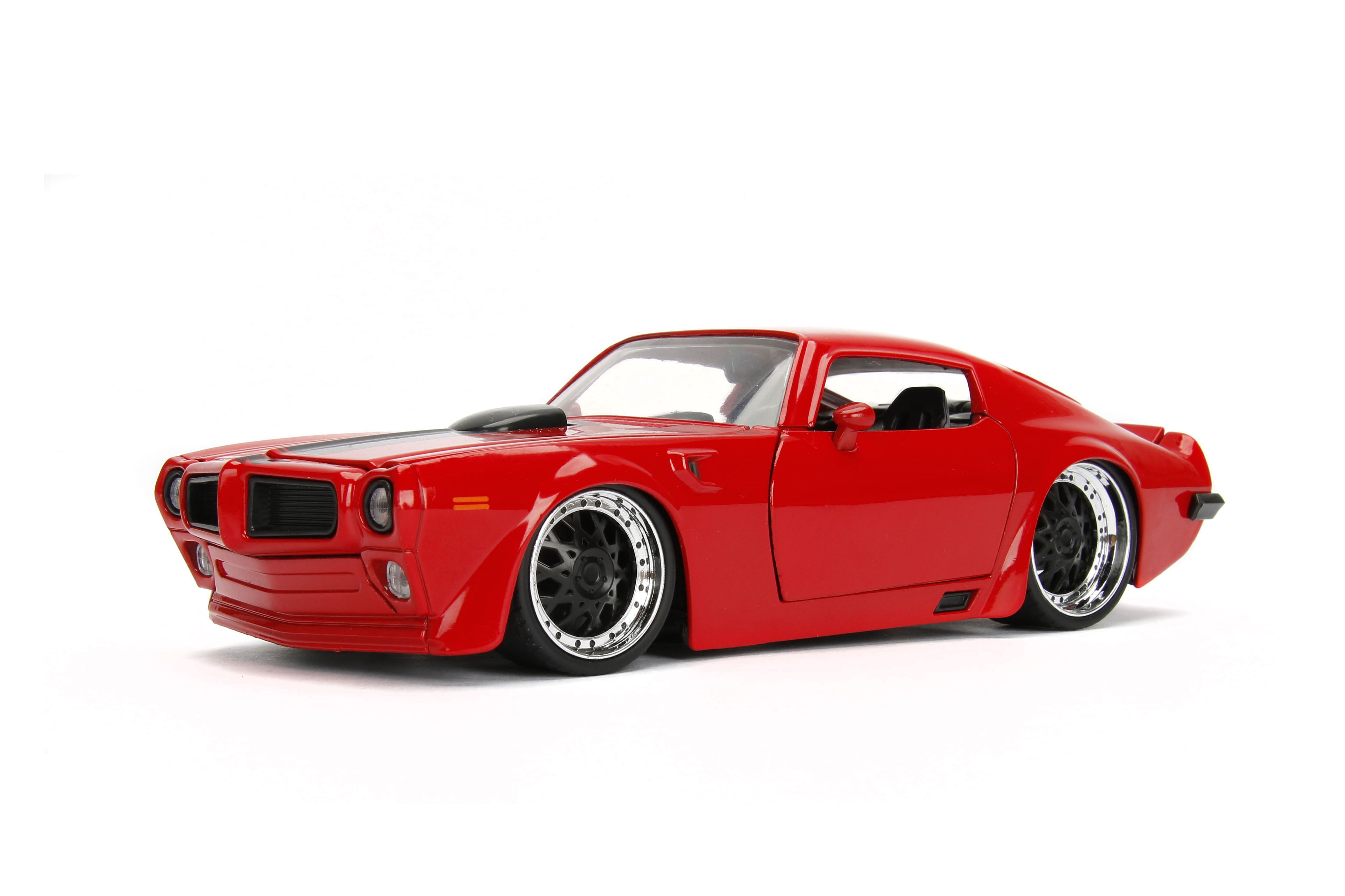 Big Time Muscle 124 1972 Pontiac Firebird Diecast Car Red Play