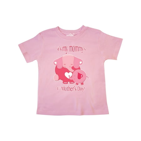 

Inktastic It s my Mommy s 1st Mother s Day Gift Toddler Boy or Toddler Girl T-Shirt