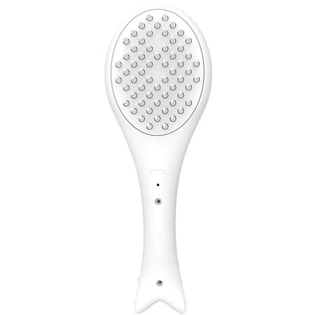 Pet Massaging Tool Easy to Remove Loose Undercoat Brush White