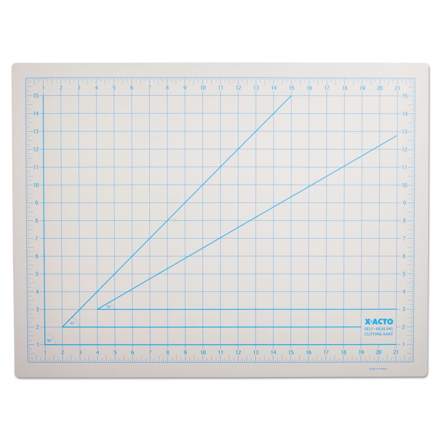 X-ACTO Elmer's®self-healing Cutting Mat, Nonslip Bottom, 1" Grid, 18 X 24, Gray