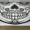 thumbnail image 6 of Ambesonne Sugar Skull Place Mats Set of 4, Mandala Spain, Standard Size, Black Pale Grey, 6 of 6