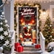 thumbnail image 4 of Adornos navideños, regalos navideños, cortina navideña de 35 x 72 pulgadas, decoración navideña para puerta y pared, festival, fiesta, poliéster., 4 of 6