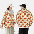 thumbnail image 4 of Gaeub Happy Thanksgiving Day1 Men's and Women's UPF 50+ Long-Sleeved Sun Protection Clothing, Fishing Shirt Long Sleeve Zip-3X-Large, 4 of 7