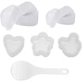 thumbnail image 1 of PCS Kit Para Hacer Sushi y Onigiri, Incluye 5 Onigiri Molde con Formas Divertidas (Oso, Corazón) y Pala de Arroz. Ideal Molde para Sushi, Bento y Lunch. Funciona con arroz para sushi, 1 of 3