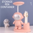 thumbnail image 7 of Deeceymbur Usb Rechargeable Desk Lamp with Pencil Sharpener Astronaut Style Adjustable Light Portable Table Lamp Eye Friendly Home Office Use Study Lamp Bedside Light 360 Degree Rotation Dimmable, 7 of 7