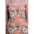 thumbnail image 2 of Bimba Robe à Bretelles Smockée en Georgette pour Femmes à Imprimé Floral et Martin-Pêcheur - Moyen, 2 of 7