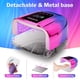 thumbnail image 5 of Purtato Profesional Recargable 96W UV LED Luz UV Portátil Inalámbrica para Máquina de Lámpara de Uñas con Fondo de Acero Inoxidable Extraíble, 4 Ajustes de Temporizador y Secador de Uñas con Sensor In, 5 of 5