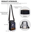thumbnail image 6 of XYZCANDO Bats Black Cat Cellphone Purses with Crossbody Strap Mini Cross Body Handbags for Kids Girls Cute Cellphone Purse for Travel Shop Mini Crossbody Handbag Small Lightweight Wallet Money Bag, 6 of 7
