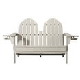 thumbnail image 3 of WestinTrends St. Augustine Outdoor Patio 49" HDPE Folding Adirondack Garden Bench, Sand, 3 of 16