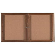 Aarco Products WBC3672R Enclosed Bulletin Board - Walnut