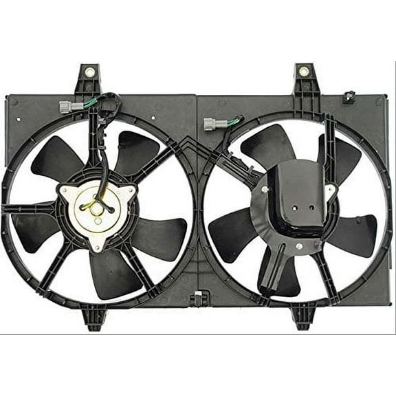 Dual Radiator and Condenser Fan Assembly - Pacific Best Inc. Fit/For NI3115113 00-01 Nissan Maxima, 00-01 Infinit i30 Fits select: 2000-2001 INFINITI I30