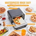 thumbnail image 5 of Gianna Pizza Oven Indoor, 1600W Electric Pizza Oven Fast Heating, 6 Presets Pizza Maker for 12 Inches, with Pizza Stone & Spatula, Upper-Bottom Independent Heating Temperature Control, 5 of 6