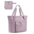 thumbnail image 1 of Bolsa de mano BAGSMART para mujer plegable con bolsa de almacenamiento, color morado, 1 of 7