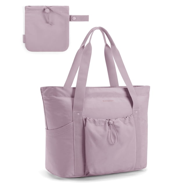 Bolsa de mano BAGSMART para mujer plegable con bolsa de almacenamiento, color morado