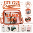 thumbnail image 6 of Game Day Clear Bag for Stadium Events, Clear Crossbody Purse for Women, Small Stadium Bag for Concerts and Sports,Orange, 6 of 6