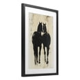 thumbnail image 2 of Stupell Industries Farmhouse Twin Horses Facing Away Black Framed Print Under Glass, 14 x 20, by Petals Prints Design, 2 of 8