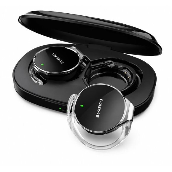 Auriculares inalámbricos de oído abierto BEVCEFCC con gancho para la oreja, Bluetooth 5.4, conexión simultánea a dos dispositivos, diseño de clip, ligeros para deporte, running y gimnasio
