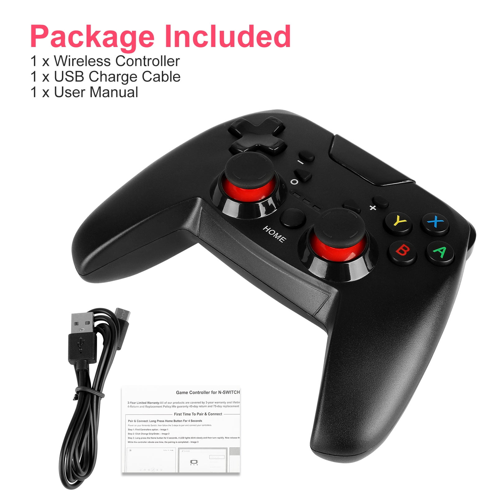 Nintendo Switch Afterglow Deluxe Wireless Controller Manual 500137 Afterglow Wireless Deluxe 