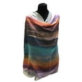 thumbnail image 1 of Pashmina-Style Printed Cotton Womens Shawl Pink Teal, 1 of 1