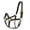Black/Tan, variant on Jeffers Padded Halter with Snap | Black/Tan