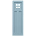 thumbnail image 5 of Ekena Millwork 18"W x 26"H True Fit PVC San Antonio Mission Style Fixed Mount Shutters, Peaceful Blue (Per Pair - Hardware Not Included), 5 of 9