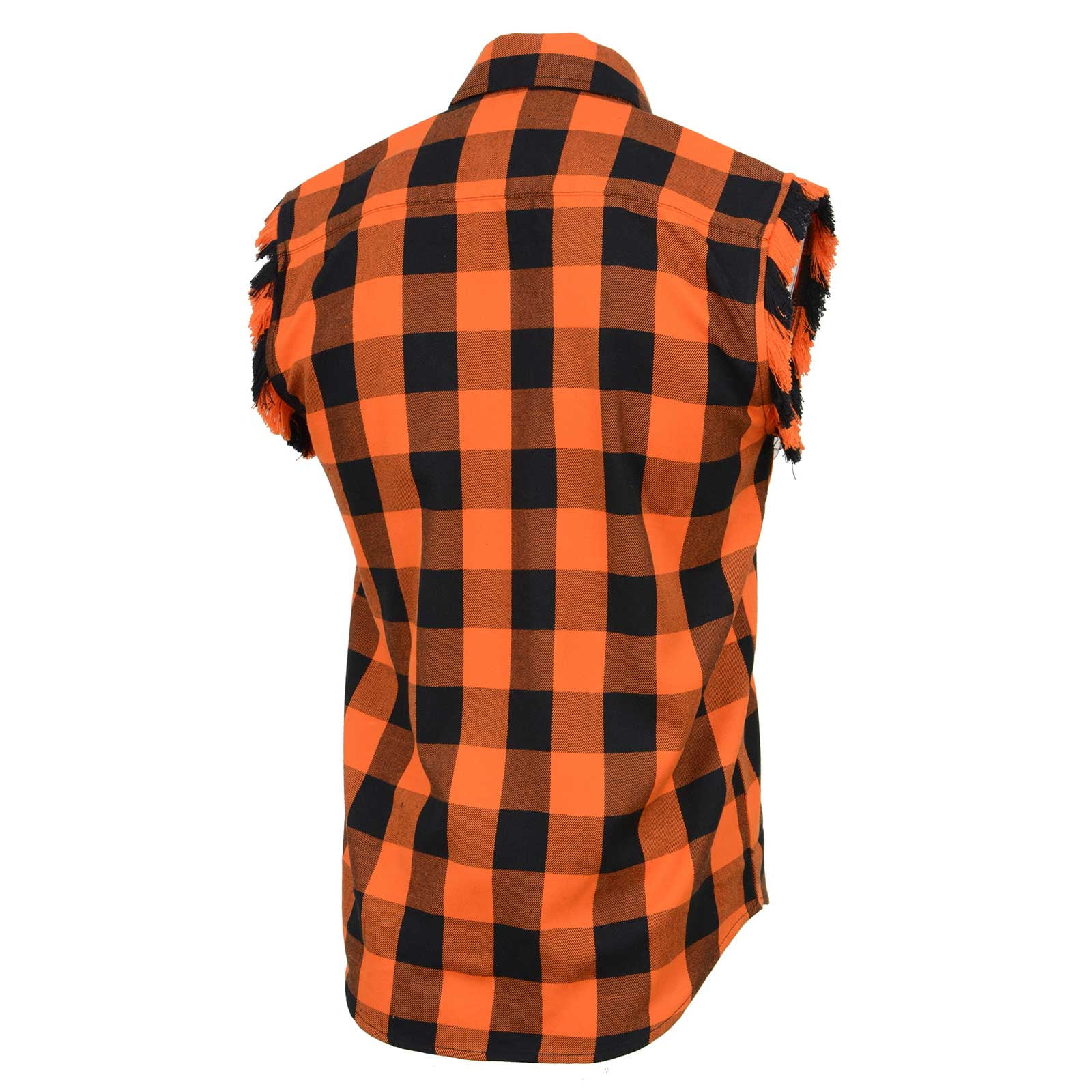 Orange and black checkered cheap shirt