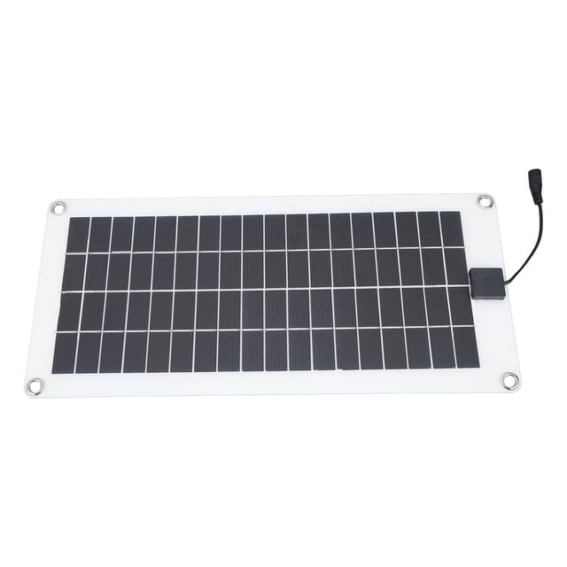 Cargador De Panel Solar, Encendedor De Cigarrillos Kit De Panel Solar 30W 12V Policristalino Para Senderismo Al Aire Libre