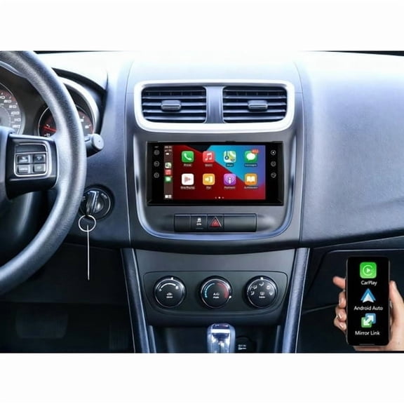 7in Android 13 Car Stereo Compatible for Dodge Avenger 2008-2014, 4 64GB, Built-in Wireless CarPlay & Android Auto, GPS Navigation, AHD Backup Camera, WiFi/Bluetooth/SWC