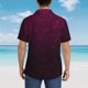 thumbnail image 4 of Balery Dark Purple Glitter Camisas hawaianas de manga corta para hombre, camisas playeras de corte holgado, camisas de vacaciones con botones,X-Large, 4 of 7