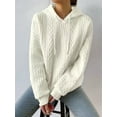 thumbnail image 4 of Womens Hoodies Oversized Hooded Sweatshirt Casual Long Sleeve Drawstring Pullover Tops Apricot Color XL, 4 of 7