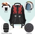 thumbnail image 4 of HUISEFOR Cute Ladybug School Backpack Set 17 Inch Lightweight School Bag with Lunch Bag, Pencil Case and Water Bottle Holder Multi-Pocket for Elementary School 2nd-3rd Grade, 4 of 7