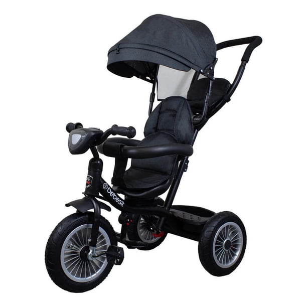 Triciclo Paseo Infantil 360 LX Bebesit con Asiento Giratorio y Canastilla