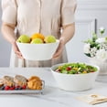 thumbnail image 5 of Serving  105 Oz Large Salad Set Of 2 Porcelain White For Kitchen Deep Soup Pho And Fruit Ceramic Partywave Safe Series Regular, 5 of 7