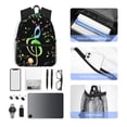 thumbnail image 4 of Disketp Music Notes Mochila Ligera Clásica con Múltiples Bolsillos, Mochila Casual para Hombre y Mujer, Ideal para Escuela, Trabajo y Viajes, 4 of 6