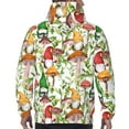 thumbnail image 7 of Wukai Mushrooms Gnomes Print Men Hoodies Fleece Sweatshirts Long Sleeve Sweaters Pullover Fall Outfits Winter Clothes-X-Large, 7 of 7