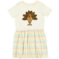 thumbnail image 3 of Inktastic Thanksgiving Turkey Girls Toddler Dress, 3 of 5