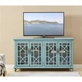 thumbnail image 2 of Pemberly Row Contemporary Blue Rub-through Four Door Credenza, 2 of 7