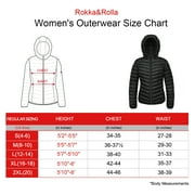 Rokka&Rolla Women's Light Packable Puffer Jacket