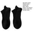 thumbnail image 7 of ievspot 1 Pair Men Boat Socks Low-cut Shallow Cotton Solid Color Sweat-absorption Anti-shrink Sports Short Invisible Socks, 7 of 7