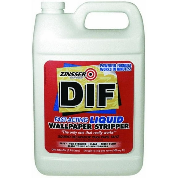 Zinsser 2481 DIF Wallpaper Stripper Liquid Ready To Use No Drip 1 Gallon with Spray Nozzle