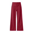 thumbnail image 7 of Otvok Women Comfort Daily Wear Bottoms, Wrinkle Resistant Elastic Waist Wide Leg Travel Pants with Pockets, 7 of 7