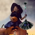 thumbnail image 3 of Sunshinehomely Halloween Witch Broom with Led Light, Halloween Witch Broom Fall Decor, Halloween Broomstick, Witch Broom Halloween Decorations for Kids Adult, 3 of 6