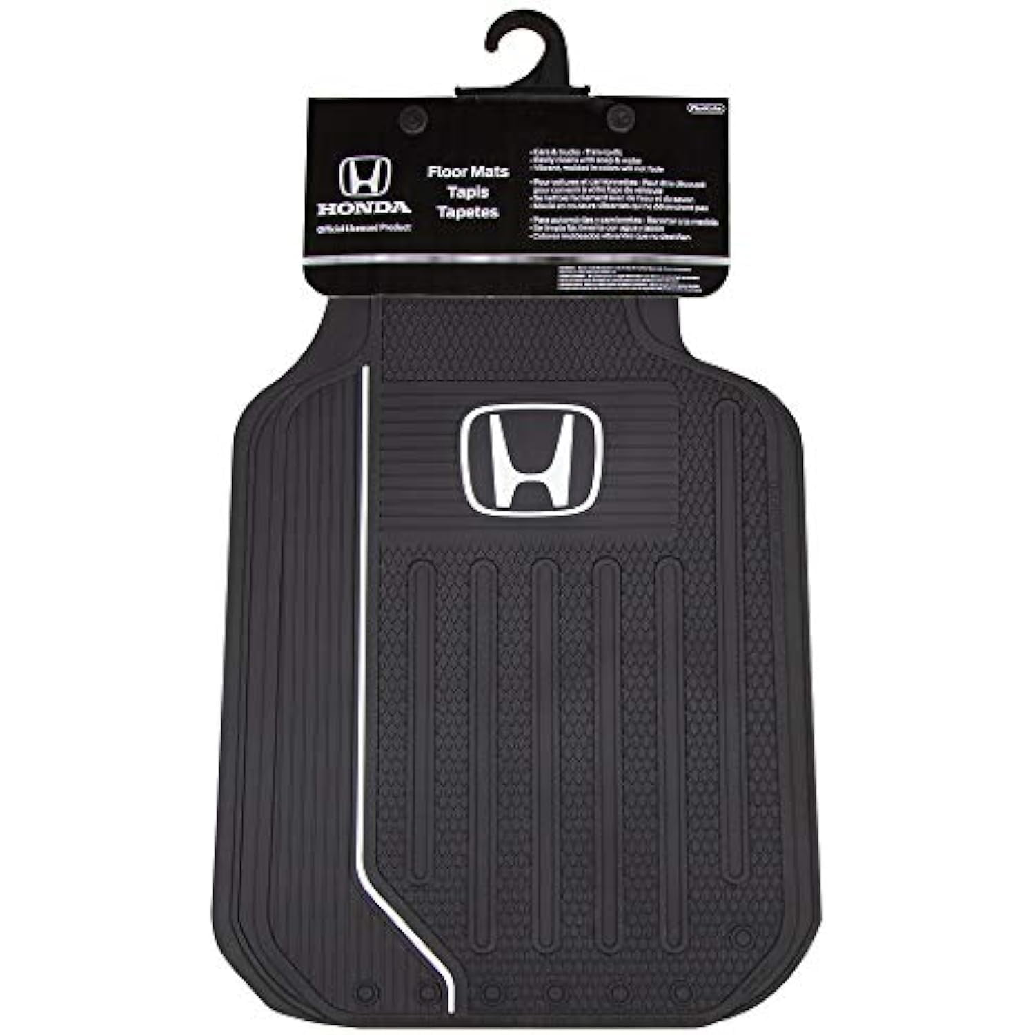 Plasticolor Elite 4 Piece Front and Rear Floor Mats for Car Truck and SUV Compatible with Honda Vehciles