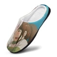 thumbnail image 3 of Mens Cozy Slippers Spirited Away Warm Soft Plush Slipper Slip-on House Shoes for Home Indoor Outdoor, 3 of 7
