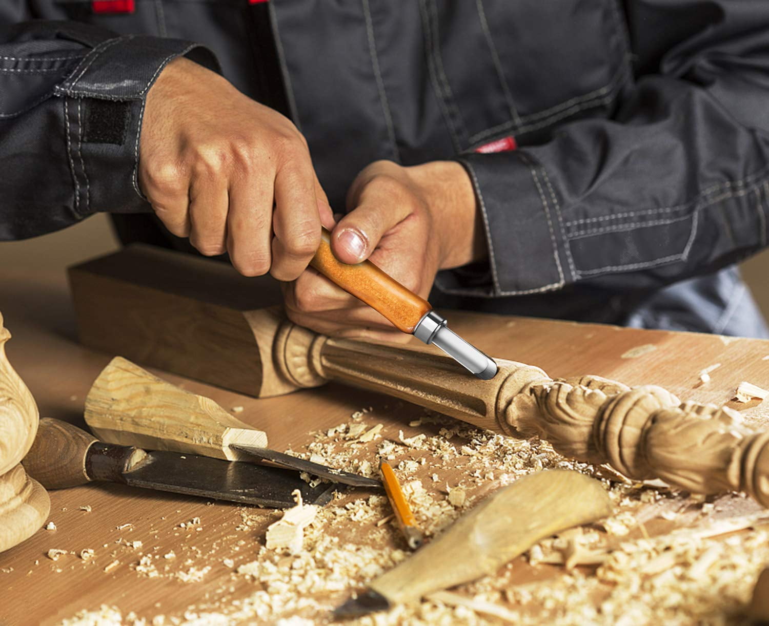 kids wood carving set