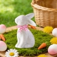 thumbnail image 4 of HaoXun Ceramic Bunny Ornament - Cute Easter Rabbit Figurine for Home Decor, Living Room, Table Centerpiece, Gift for Friends, 4 of 6