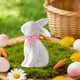 thumbnail image 4 of Uuiauoio 1 pc Mini Ceramic Rabbit Figurines, Porcelain Easter Bunny Decorations for Home, Tabletop Ornament, Tea Ceremony Pet, 4 of 6