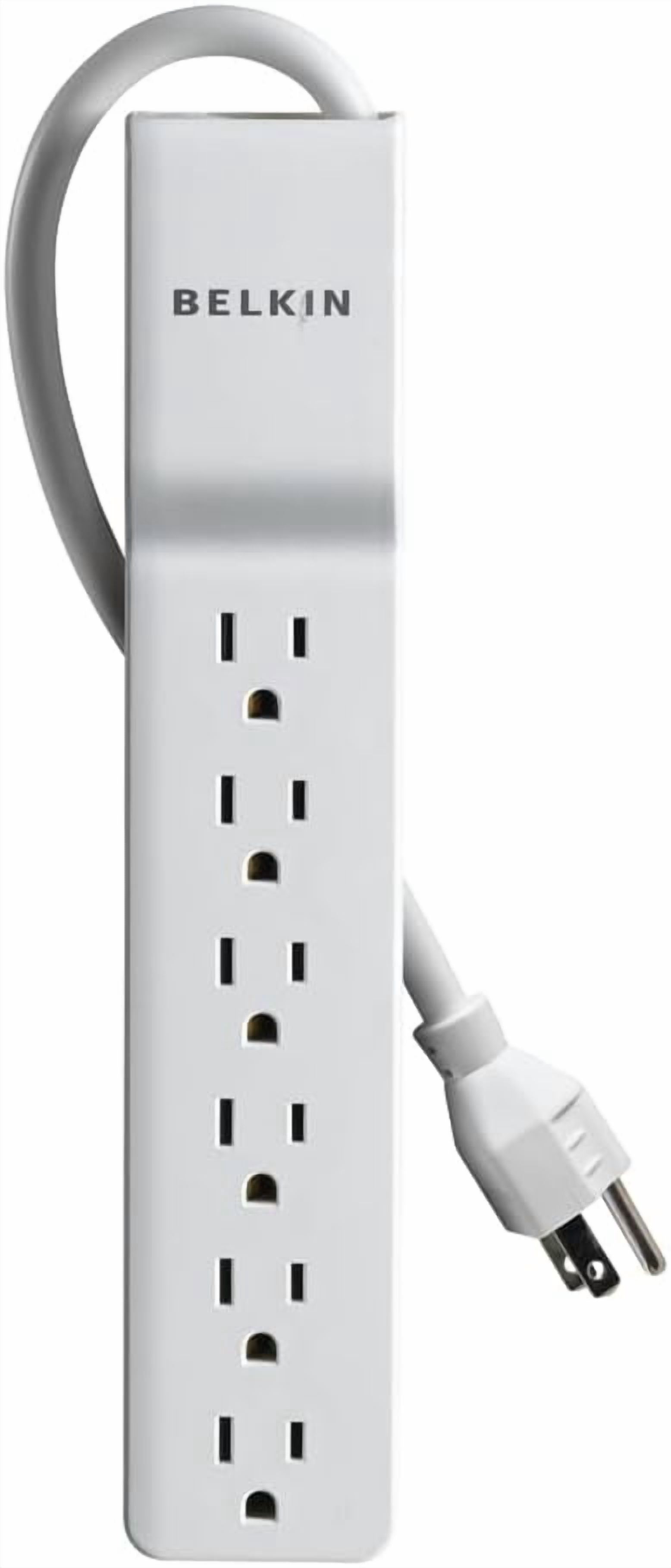 RGHJAR-Belkin 6-Outlet Commercial Power Strip Surge Protector, 6ft Cord, 720 Joules, White