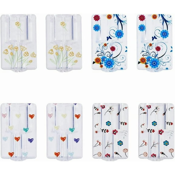4 Style TPU Data Cable Protective Sleeve Flower Heart Pattern Charging Cord Protectors Rectangle Transparent Charging Cable Saver for Cell Phone Accessories colorful