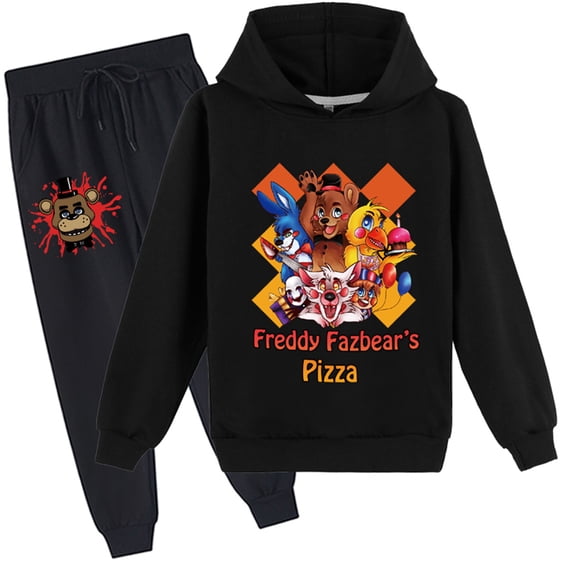 Five Night's at Freddy's Pullover Hoodie and Sweatpants Set,Long Sleeve Sweatshirts 2 Piece Outfits for Teen